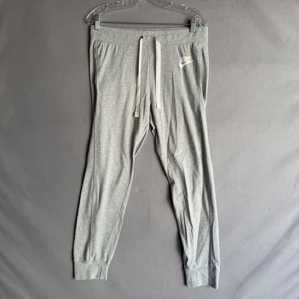 Nike Jogger Pants Women Medium Gray Excellent Sportswear Tapered Sweatpants